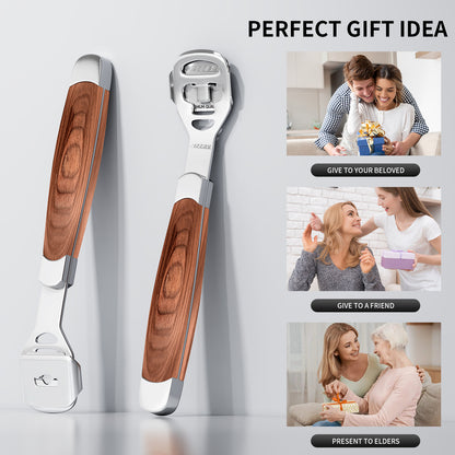 Foot Care Pedicure Callus Shaver Hard Skin Remover Wood Handle 70 Blades