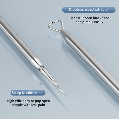 Titanium Lancet Needle Acne Blackhead Remover Pimple Extractor Popper Tool